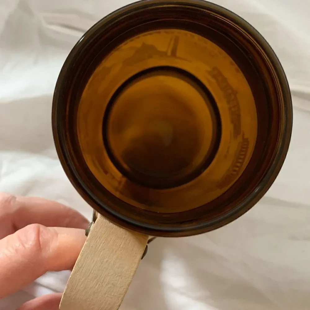 Vintage Washington D.C. Souvenir Brown Mug Wood Handle